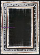   Ber Porte 2228 fekete-arany 80x150cm- vékony modern szőnyeg