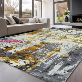 Den. Sunset new 9428 Krém-Arany 60x110cm modern szőnyeg