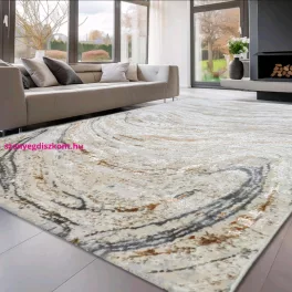 Den. Sunset new 0838 Cokme-Bézs 60x110cm modern szőnyeg