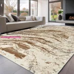 Den. Sunset new 0838 Cokme-Bézs 60x110cm modern szőnyeg