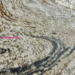 Den. Sunset new 0838 Cokme-Bézs 60x110cm modern szőnyeg