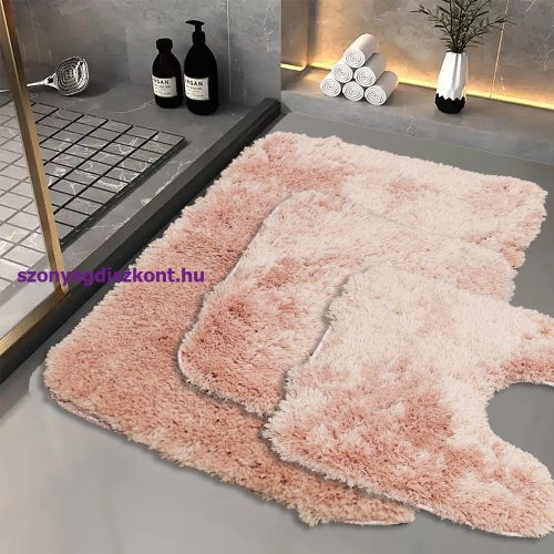 Scott Rózsaszín - Fürdőszobai szőnyeg 3 részes