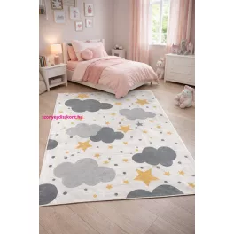 Den. Mile 5186-1 szürke 100 x 200cm felhős gyerekszőnyeg