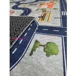 Den. Mile 5302-1 szürke 160 x 230cm autópályás gyerekszőnyeg