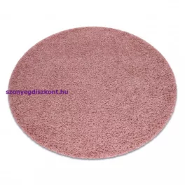 Kab. Szőnyeg SOFFI kör shaggy 2cm rózsaszín kör 160 cm