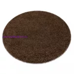 Kab. Szőnyeg SOFFI kör shaggy 2cm barna kör 120 cm