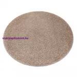 Kab. Szőnyeg SOFFI kör shaggy 2cm bézs kör 120 cm
