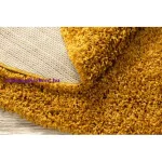 Kab. Szőnyeg SOFFI kör shaggy 2cm arany kör 120 cm