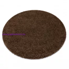 Kab. Szőnyeg SOFFI kör shaggy 2cm barna kör 100 cm