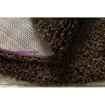 Kab. Szőnyeg SOFFI kör shaggy 2cm barna kör 100 cm