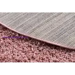 Kab. Szőnyeg SOFFI kör shaggy 2cm rózsaszín kör 100 cm