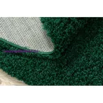Kab. Szőnyeg SOFFI kör shaggy 2cm üveg zöld kör 100 cm