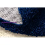 Kab. Szőnyeg SOFFI kör shaggy 2cm sötétkék kör 80 cm