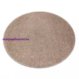 Kab. Szőnyeg SOFFI kör shaggy 2cm bézs kör 80 cm