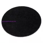 Kab. Szőnyeg SOFFI kör shaggy 2cm fekete kör 80 cm