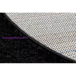 Kab. Szőnyeg SOFFI kör shaggy 2cm fekete kör 80 cm