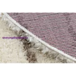 Kab. Szőnyeg FLUFFY 2371 kör shaggy csík - krém / bézs kör 160 cm