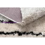 Kab. Szőnyeg FLUFFY 2371 shaggy csík - krém / antracit 80x150 cm