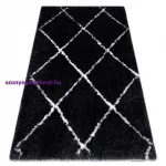 Kab. Szőnyeg FLUFFY 2373 shaggy - antracit / fehér 80x150 cm