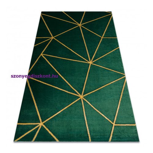 EMERALD szőnyeg 1013 glamour, elegáns geometriai üveg zöld / arany 240x330 cm