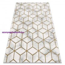   EMERALD szőnyeg 1014 glamour, elegáns kocka krém / arany 240x330 cm