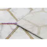 Kab. EMERALD szőnyeg 1014 glamour, elegáns kocka krém / arany 240x330 cm