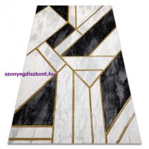   EMERALD szőnyeg 1015 glamour, elegáns márvány, geometriai fekete / arany 240x330 cm