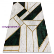  EMERALD szőnyeg 1015 glamour, elegáns márvány, geometriai üveg zöld / arany 240x330 cm