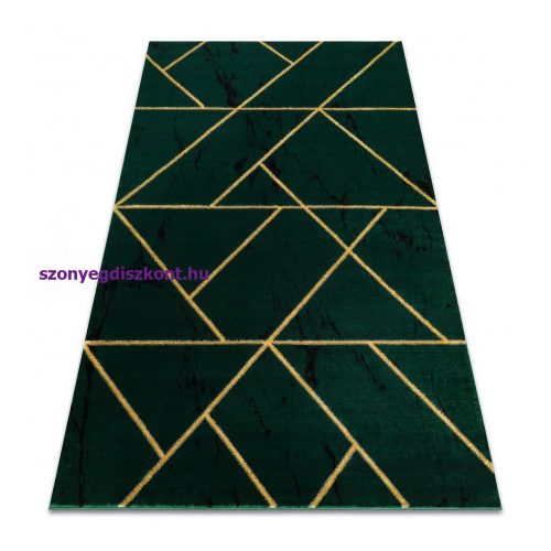 EMERALD szőnyeg 1012 glamour, elegáns geometriai, márvány üveg zöld / arany 240x330 cm