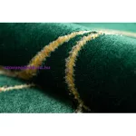 Kab. EMERALD szőnyeg 1010 glamour, elegáns körökben üveg zöld / arany 240x330 cm