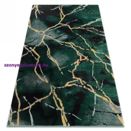   Kab. EMERALD szőnyeg 1018 glamour, elegáns márvány üveg zöld / arany 200x290 cm