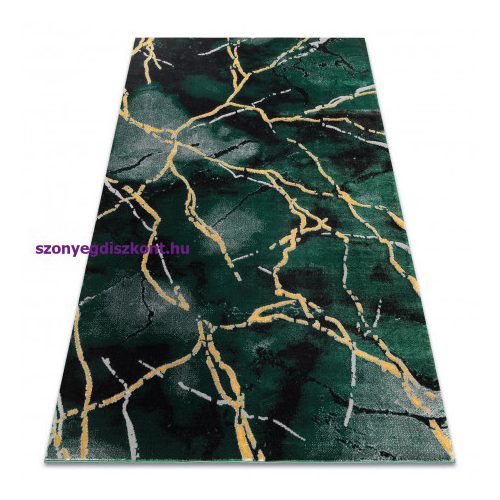 EMERALD szőnyeg 1018 glamour, elegáns márvány üveg zöld / arany 200x290 cm