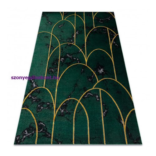 EMERALD szőnyeg 1016 glamour, elegáns art deco, márvány üveg zöld / arany 200x290 cm