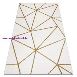   Kab. EMERALD szőnyeg 1013 glamour, elegáns geometriai krém / arany 180x270 cm