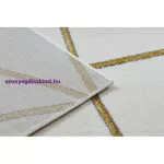 Kab. EMERALD szőnyeg 1013 glamour, elegáns geometriai krém / arany 180x270 cm