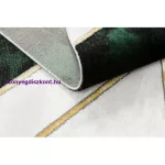 Kab. EMERALD szőnyeg 1015 glamour, elegáns márvány, geometriai üveg zöld / arany 180x270 cm