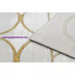 Kab. EMERALD szőnyeg 1010 glamour, elegáns körökben krém / arany 180x270 cm