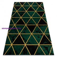   EMERALD szőnyeg 1020 glamour, elegáns márvány, háromszögek üveg zöld / arany 180x270 cm