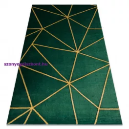   Kab. EMERALD szőnyeg 1013 glamour, elegáns geometriai üveg zöld / arany 160x220 cm