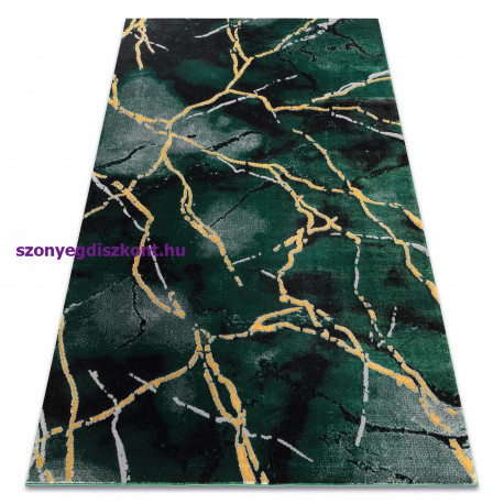 EMERALD szőnyeg 1018 glamour, elegáns márvány üveg zöld / arany 160x220 cm