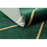 Kab. EMERALD szőnyeg 1013 glamour, elegáns geometriai üveg zöld / arany 140x190 cm