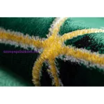 Kab. EMERALD szőnyeg 1014 glamour, elegáns kocka üveg zöld / arany 140x190 cm