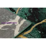 Kab. EMERALD szőnyeg 1018 glamour, elegáns márvány üveg zöld / arany 140x190 cm
