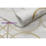 Kab. EMERALD szőnyeg 1010 glamour, elegáns körökben krém / arany 140x190 cm