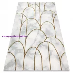 Kab. EMERALD szőnyeg 1016 glamour, elegáns art deco, márvány krém / arany 140x190 cm
