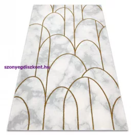   Kab. EMERALD szőnyeg 1016 glamour, elegáns art deco, márvány krém / arany 140x190 cm