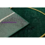 Kab. EMERALD szőnyeg 1016 glamour, elegáns art deco, márvány üveg zöld / arany 140x190 cm