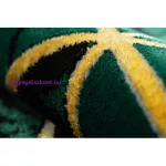 Kab. EMERALD szőnyeg 1020 glamour, elegáns márvány, háromszögek üveg zöld / arany 140x190 cm