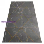 Kab. EMERALD szőnyeg 1012 glamour, elegáns geometriai, márvány szürke / arany 120x170 cm