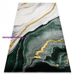   Kab. EMERALD szőnyeg 1017 glamour, elegáns márvány üveg zöld / arany 120x170 cm